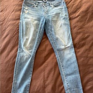Sam Edelman Distressed Light Blue Skinny Jeans